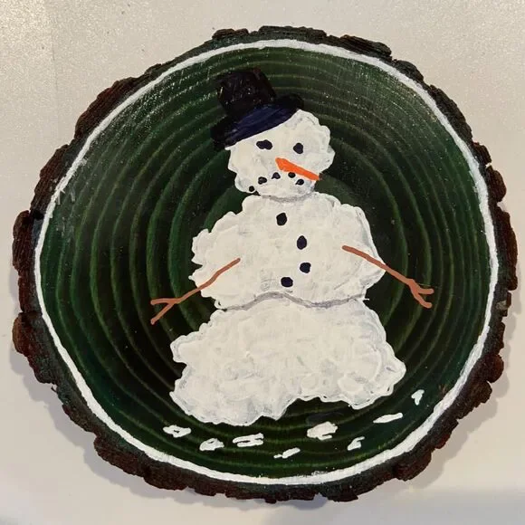 Unfinished Natural with Tree Bark Wood Slices 10 Pcs 4.2-4.7 in Disc Coasters - Picture 5 of 5